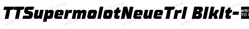 TTSupermolotNeueTrl BlkIt字体转换